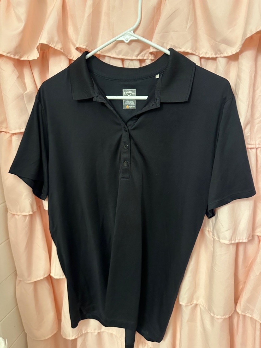 Callaway Opti-Dry Golf Men's Classic Black Polo Shirt XL Moisture Wicking